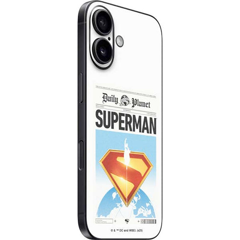 Superman 2025 Daily Planet Superman Cover iPhone 16 Plus Skin
